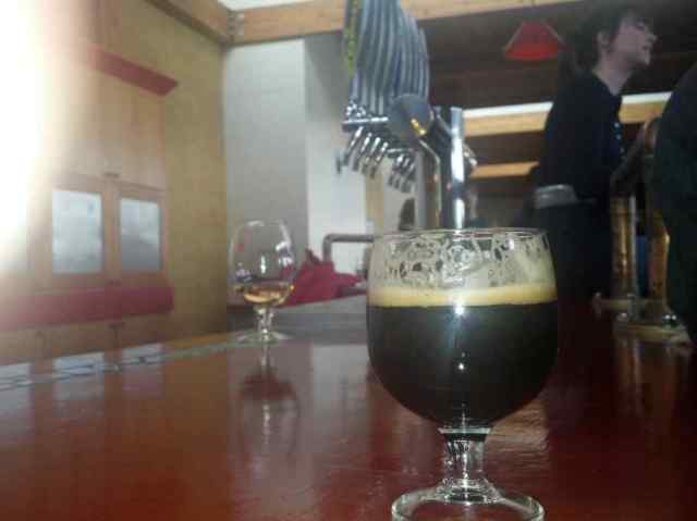 One of many samples at New Belgium