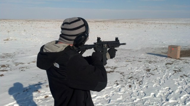 Tyler shooting the AR15