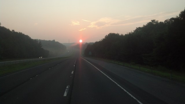 Sunrise on the Massachusetts / Connecticut border